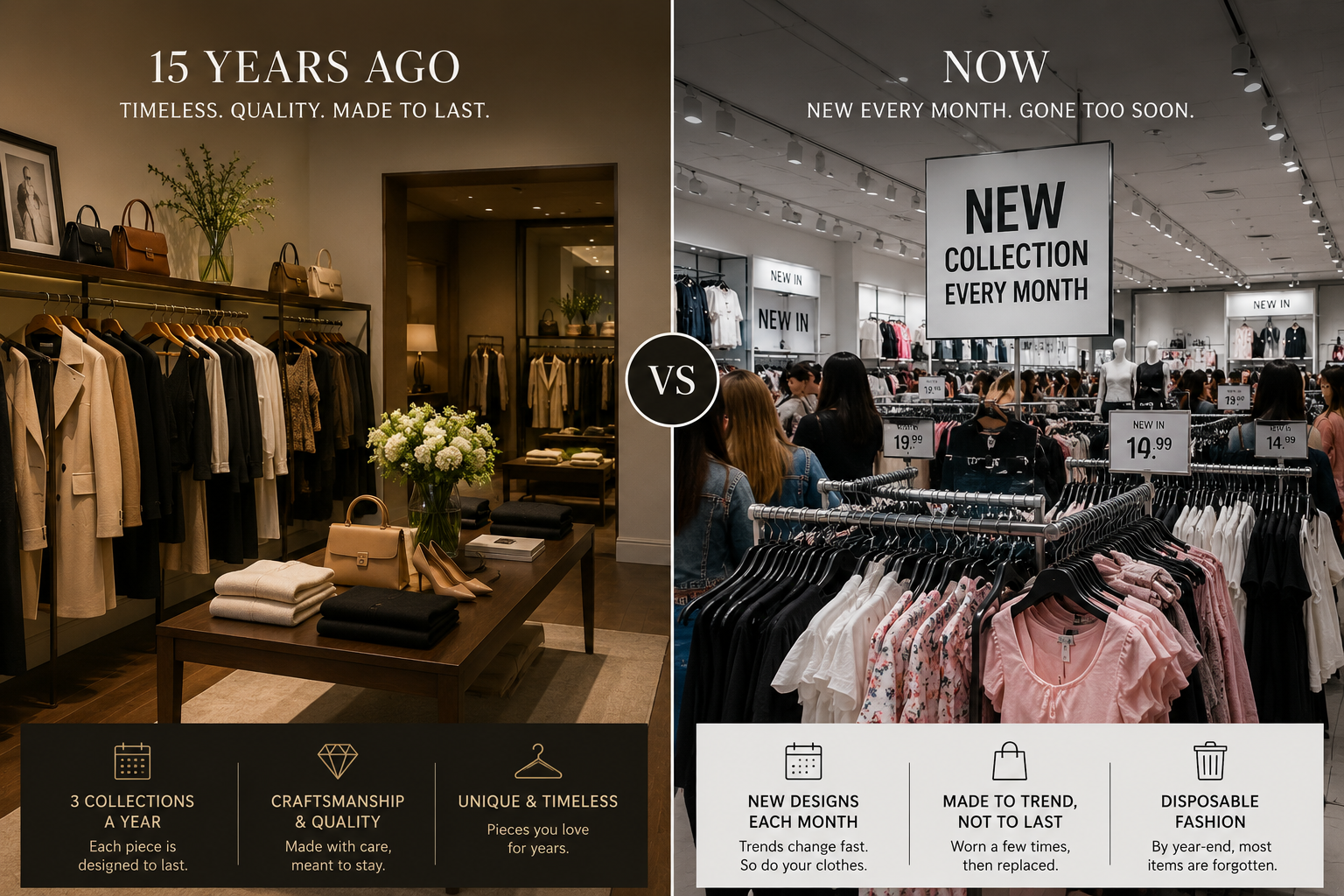 When Did Fashion Stop Being Timeless? The Rise of Fast Fashion and Changing Trends