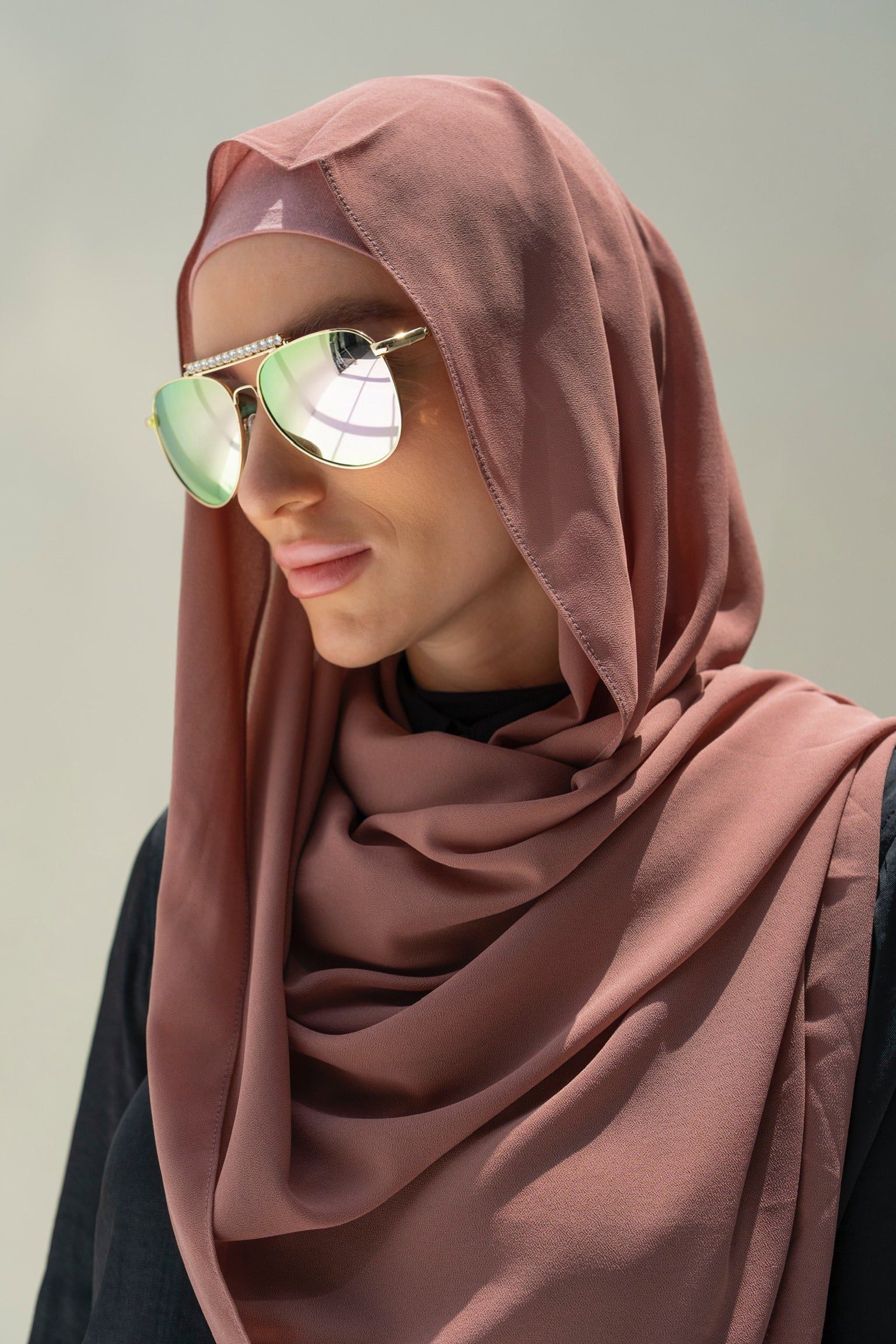 CONFIDENT PLAIN INNER SCARF SET