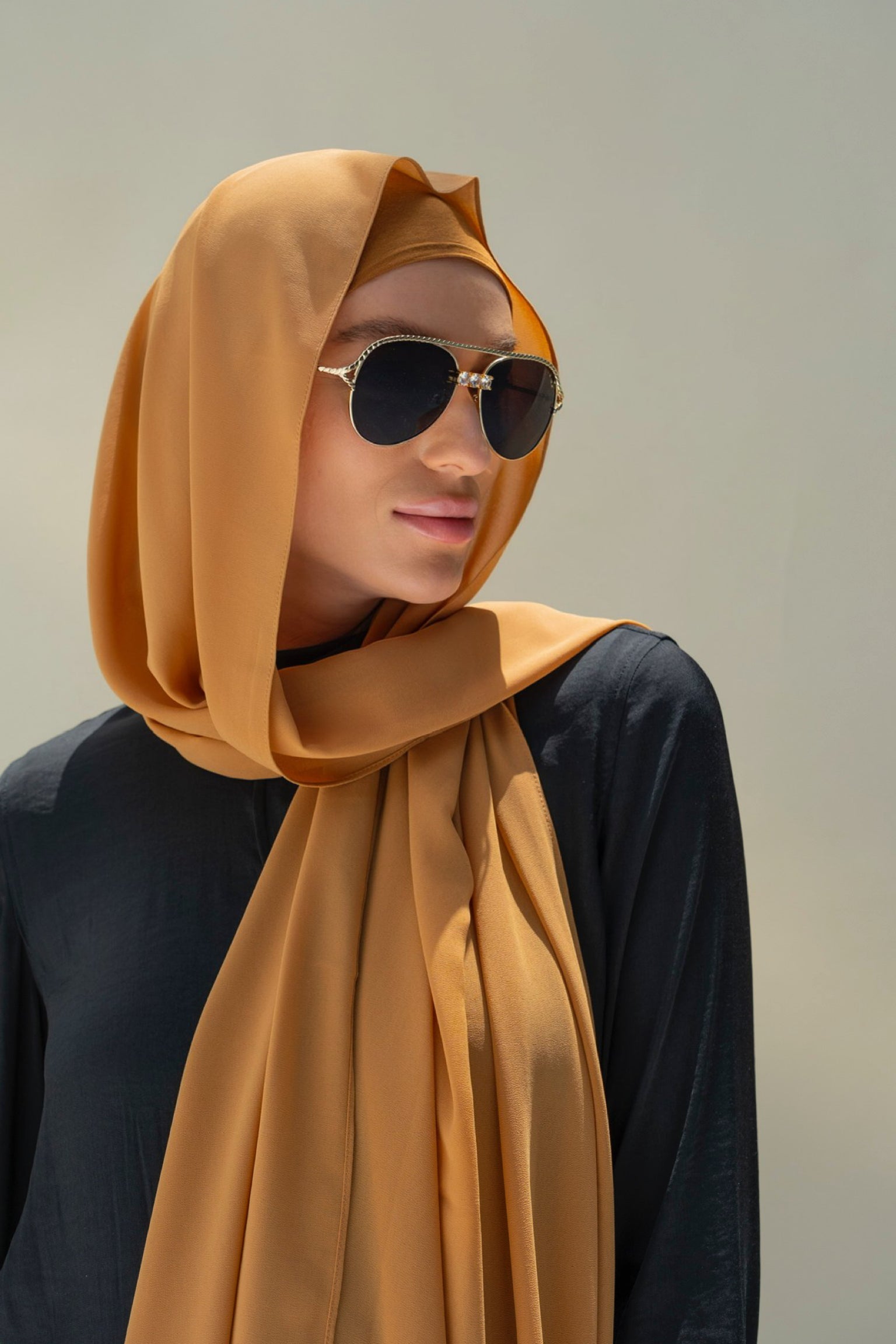 CONFIDENT PLAIN INNER SCARF SET