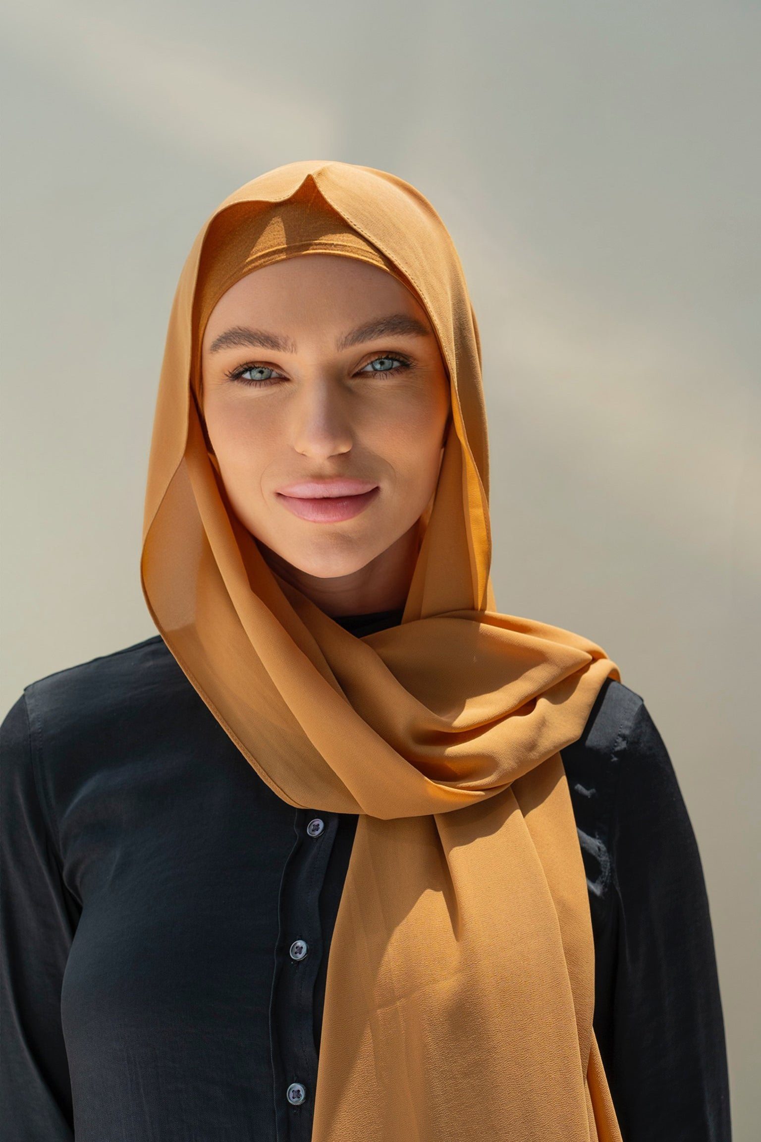 CONFIDENT PLAIN INNER SCARF SET