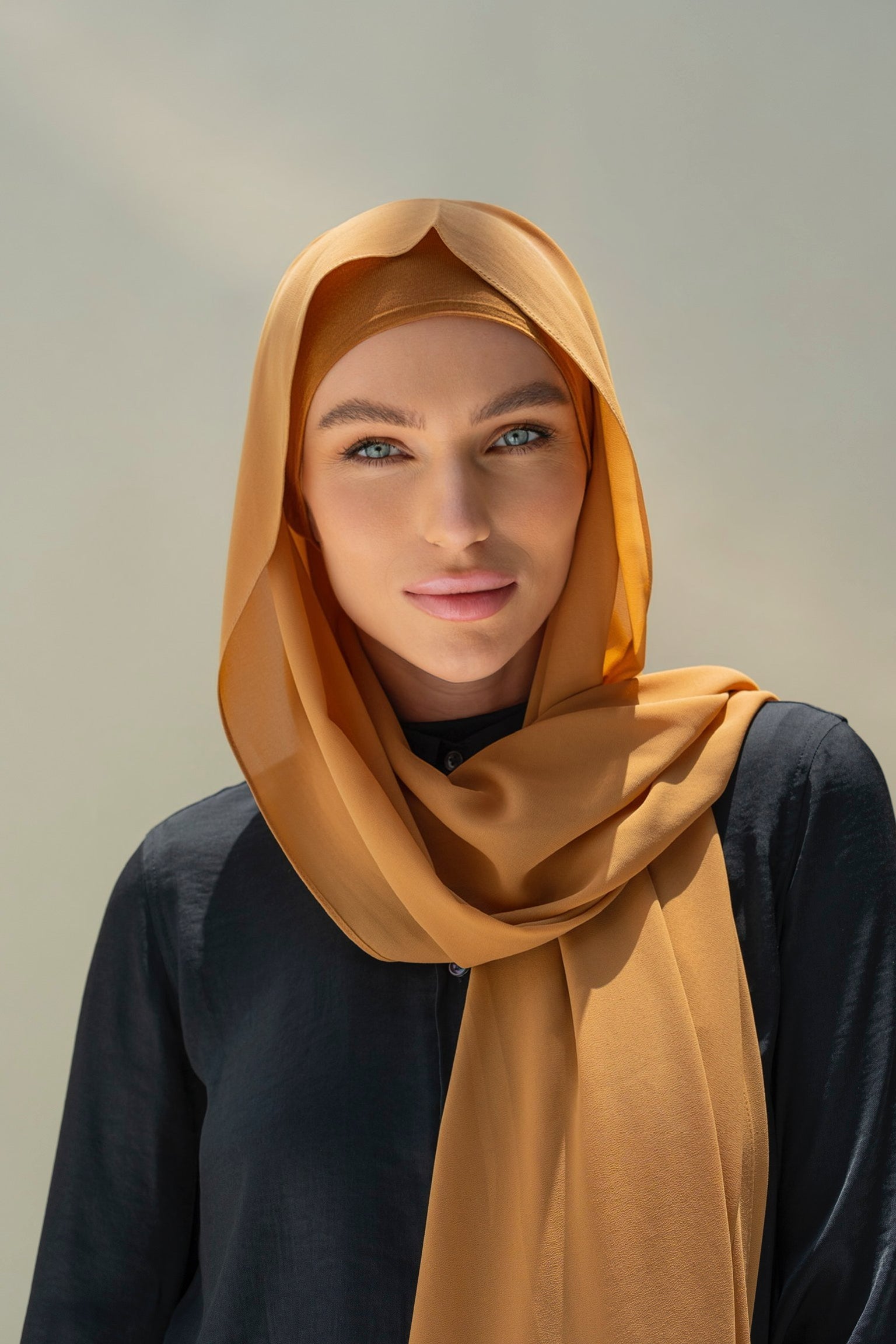CONFIDENT PLAIN INNER SCARF SET