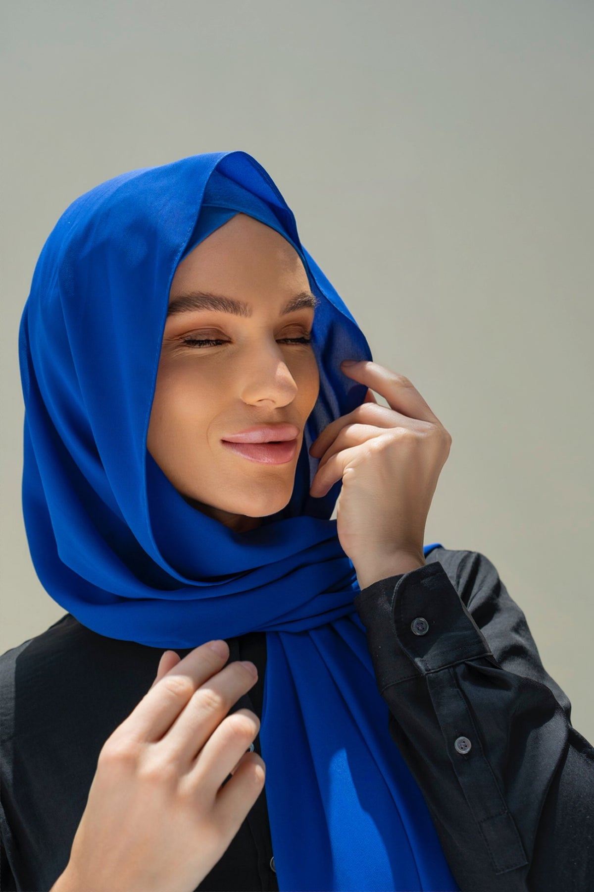 Cross Inner Hijab Set - Pale BLUE | CONFIDENT