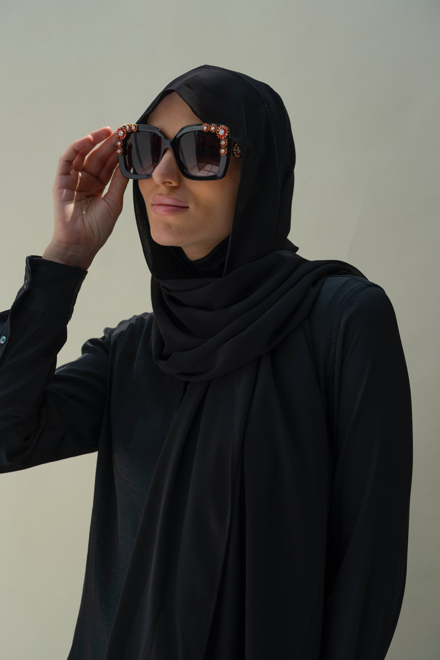 CONFIDENT PLAIN INNER SCARF SET