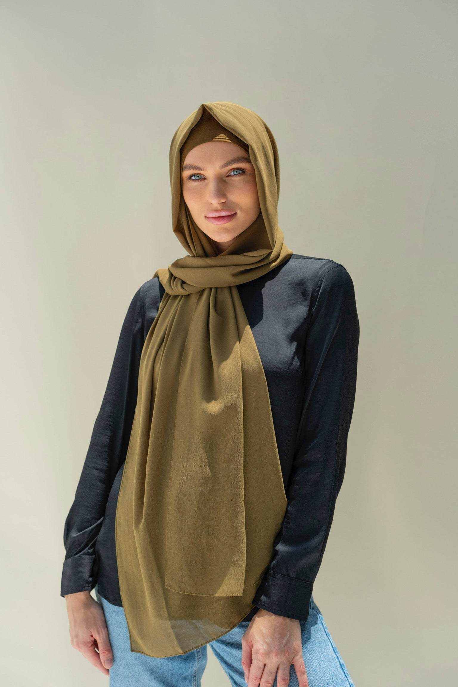 CONFIDENT PLAIN INNER SCARF SET