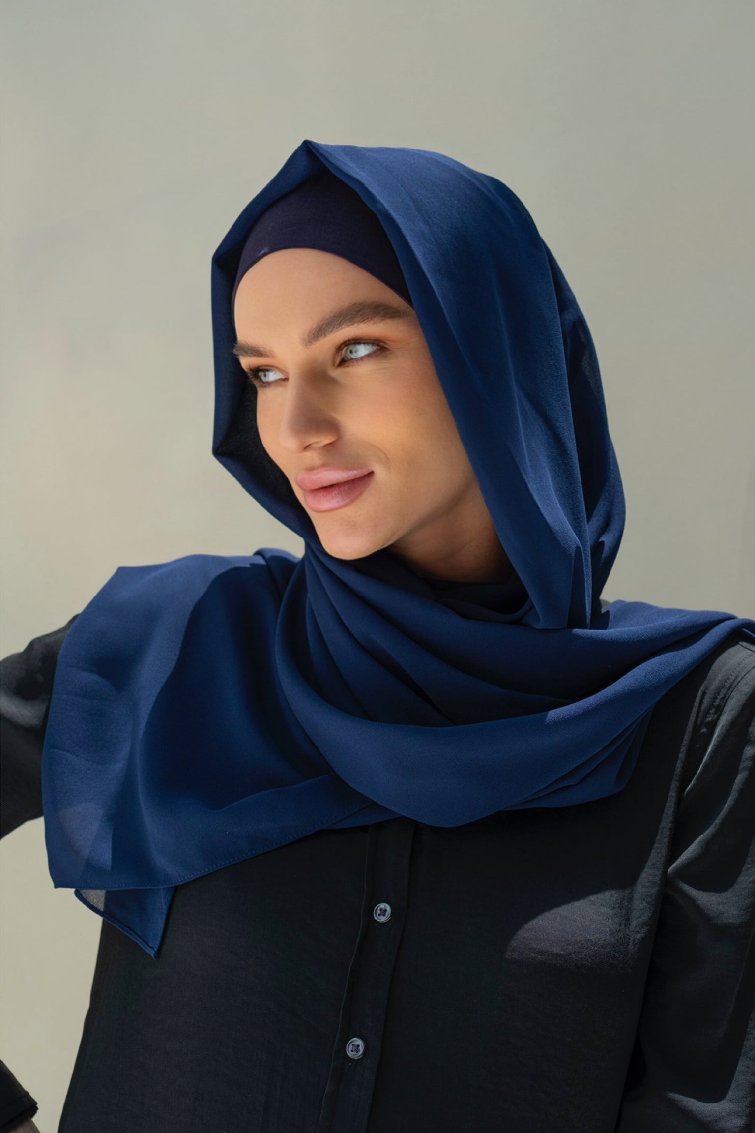 CONFIDENT PLAIN INNER SCARF SET