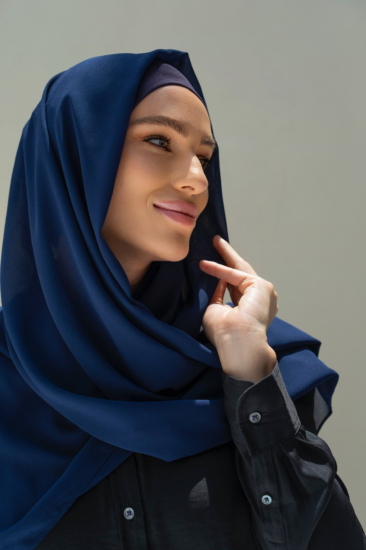 CONFIDENT PLAIN INNER SCARF SET