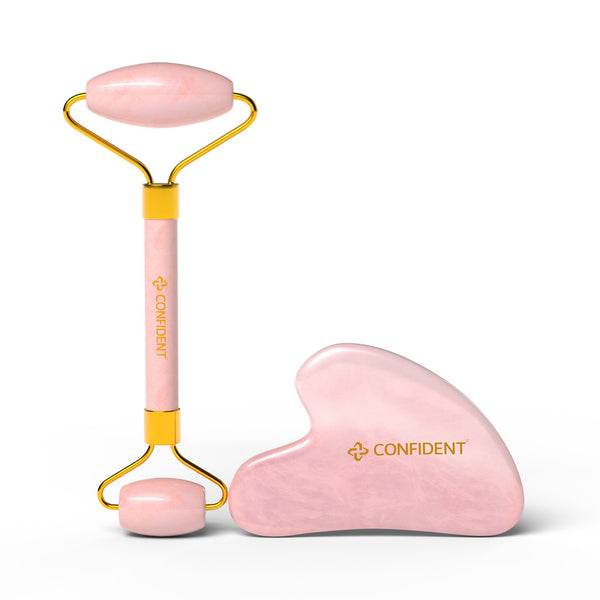 GUA SHA AND ROLLER MASSAGER SET | CONFIDENT