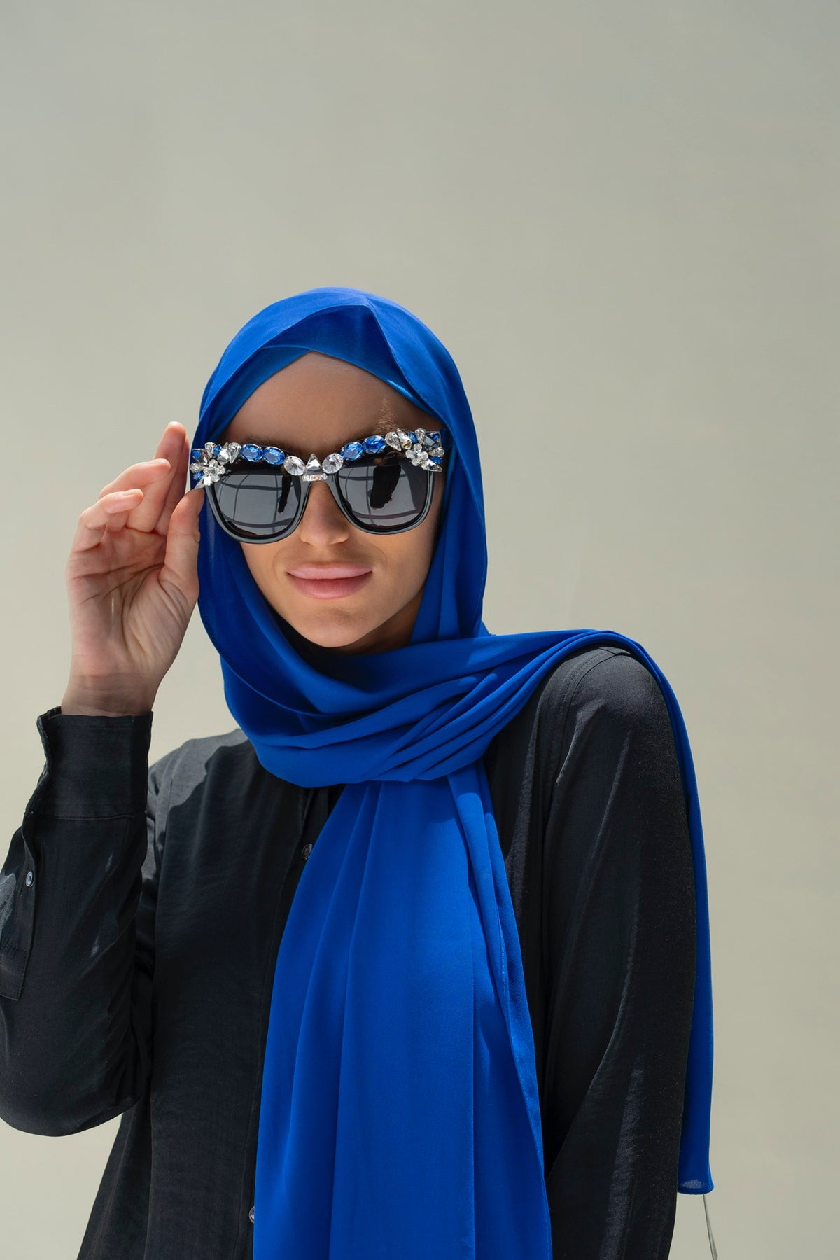 Cross Inner Hijab Set -  Pale BLUE | CONFIDENT